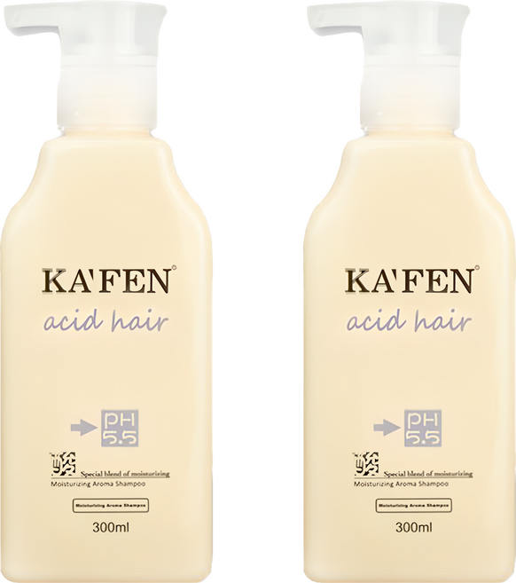 KA'FEN 卡氛 亞希朵 酸性蛋白 高保濕洗髮精, 300ml, 2瓶