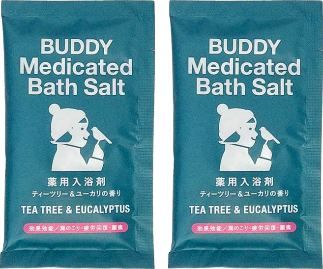 C-BUDDY 個浴鹽-茶樹尤加利香, 50g, 2包