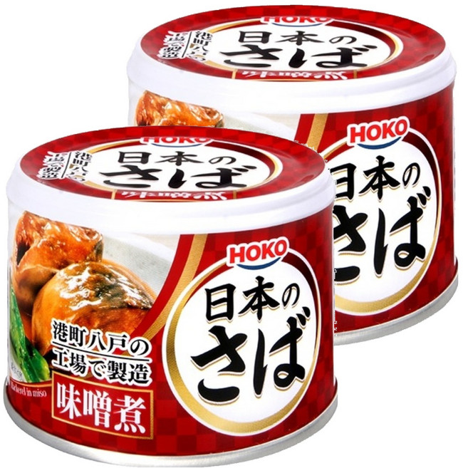 HOKO 寶幸 味噌鯖魚罐, 190g, 2罐