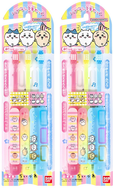 BANDAI 吉伊卡哇牙刷, 吉伊卡哇 顏色隨機, 3支, 2組