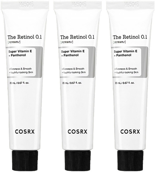 COSRX 0.1%視黃醇霜, 20ml, 3瓶