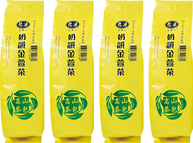 龍源茶品 鑫龍源 茶農職人經典台灣茶 奶韻鮮香金萱, 2g, 50包, 4袋