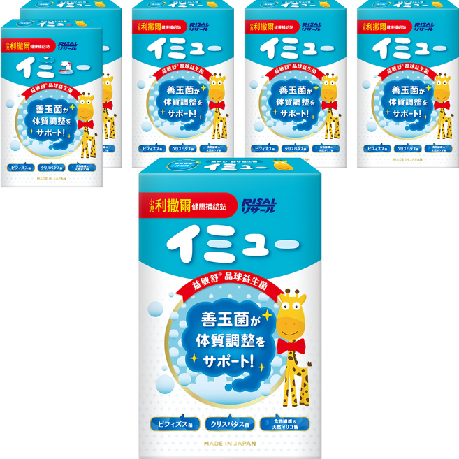 RISAL 小兒利撒爾 益敏舒 晶球益生菌, 7包, 1.5g, 6盒