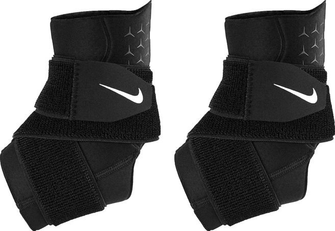 NIKE 耐吉 PRO 調節式護踝, 黑色, 2個