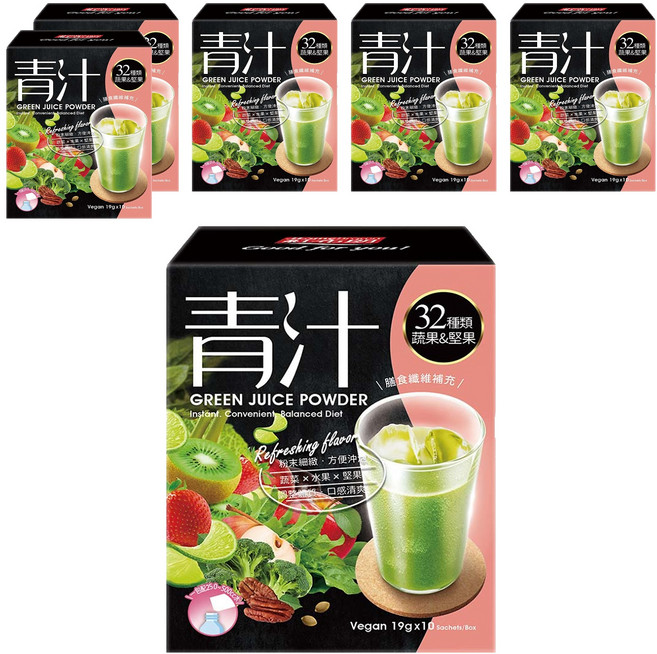 HomeBrown 紅布朗 青汁 10包入, 190g, 6盒