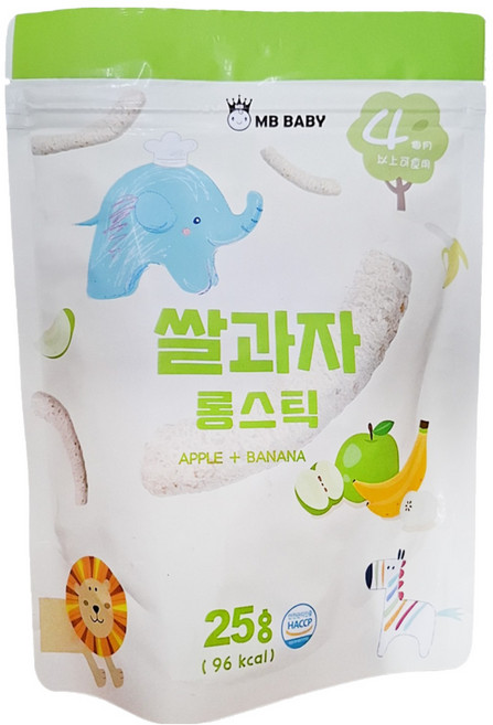 MB BABY 萌寶寶 米棒 4個月以上, 蘋果香蕉, 25g, 1包