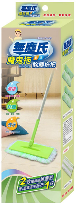 無塵氏 魔鬼拖 乾濕除塵拖把, 1盒