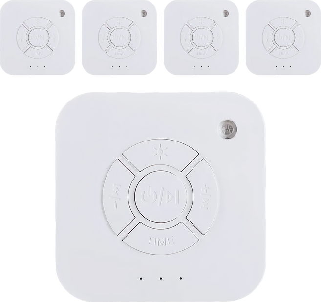 USB攜帶型白噪音助眠儀 待機時長90天以上 綠色環保 電池可循環使用, 5個