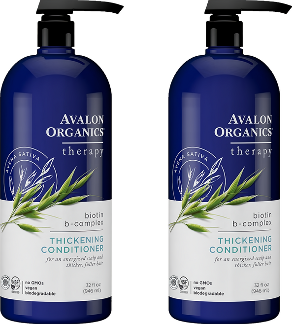 AVALON ORGANICS 湛藍B群健髮精油潤絲精, 946ml, 2瓶