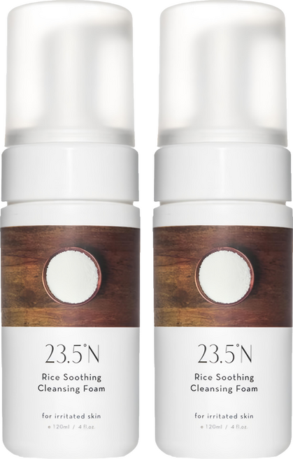 23.5 N 北緯研製 米粹舒緩洗顏慕絲, 120ml, 2瓶