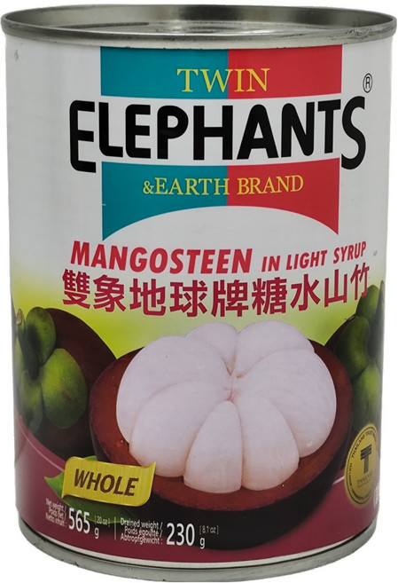 TWIN ELEPHANTS 雙象地球牌 山竹, 565g, 1罐