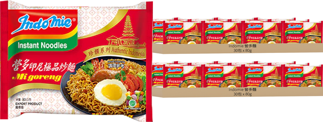 Indomie 營多麵 珍饌系列 印尼極品炒麵 80g, 60包