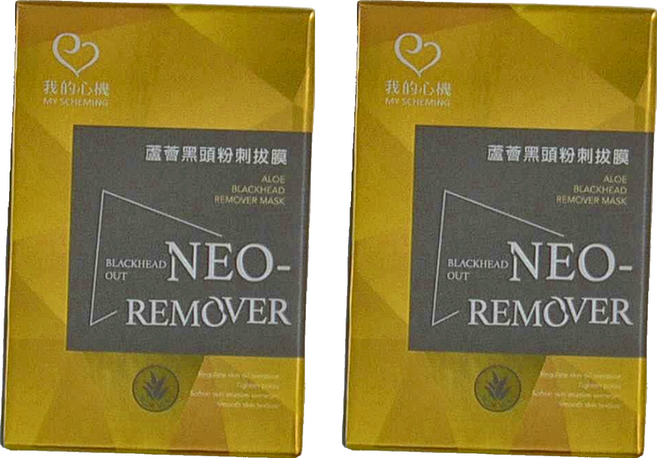 MY SCHEMING 我的心機 NEO蘆薈黑頭粉刺拔膜 ALOE BLACKHEAD REMOER MASK, 2個, 1個