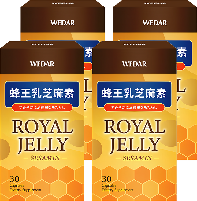 WEDAR 薇達 蜂王乳芝麻素, 30顆, 4盒