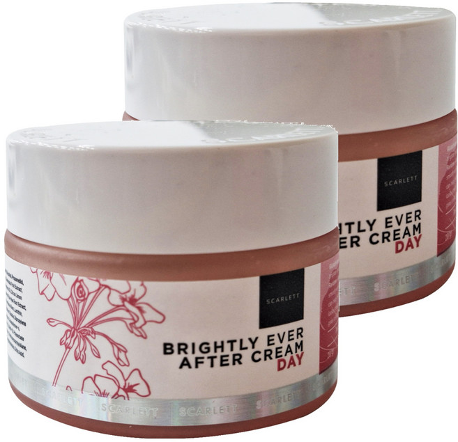 SCARLETT Whitening 亮白潤澤 日霜 Brightly Ever After Cream Day 20g, 2罐