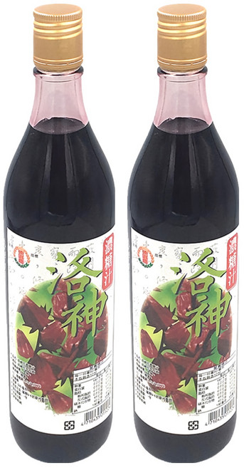 台東地區農會 洛神花濃糖汁, 600ml, 2瓶