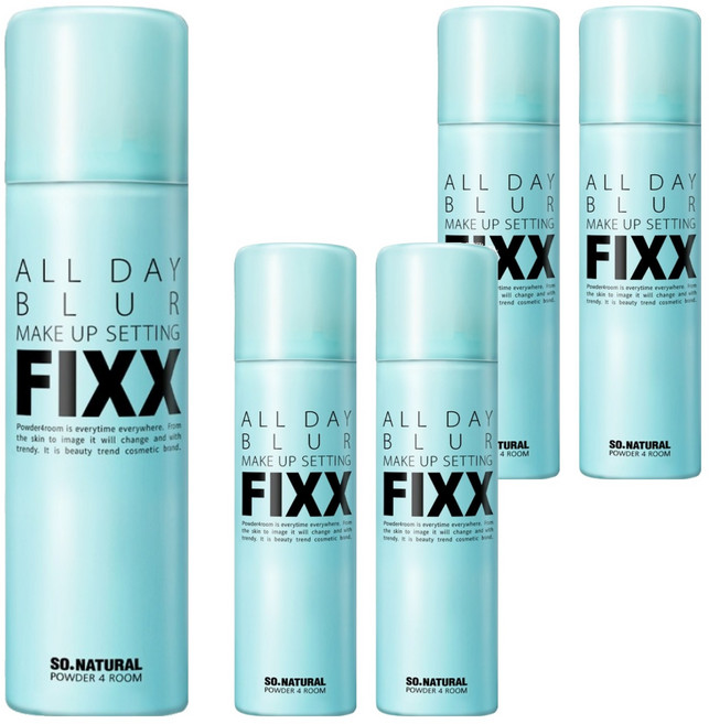so natural 台灣公司貨 FIXX 沁涼保濕定妝噴霧 霧面柔焦, 5個, 75ml