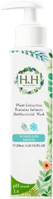 HH 草本新淨界 私密植萃抗菌潔淨露 樹影微風 涼感, 200ml, 1瓶