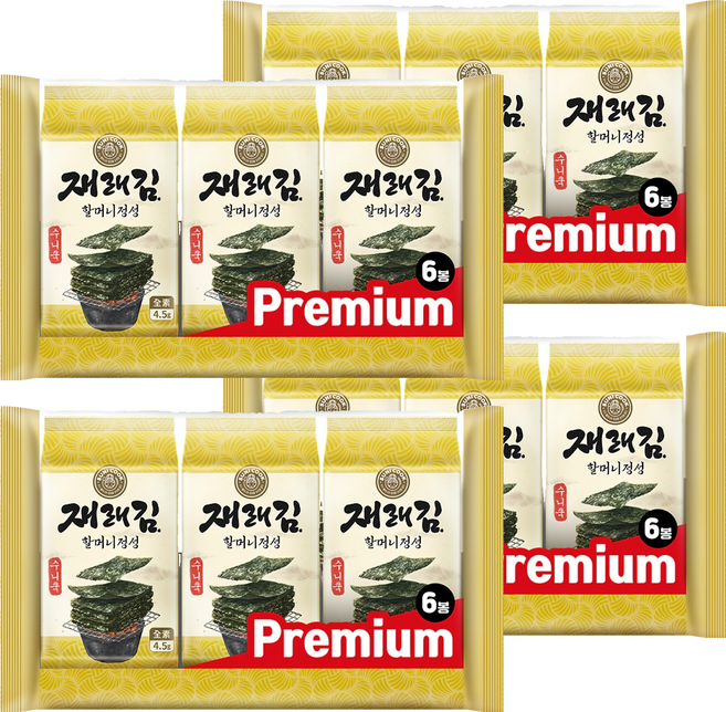 SUNI COOK 順伊奶奶 海苔 原味, 27g, 4袋