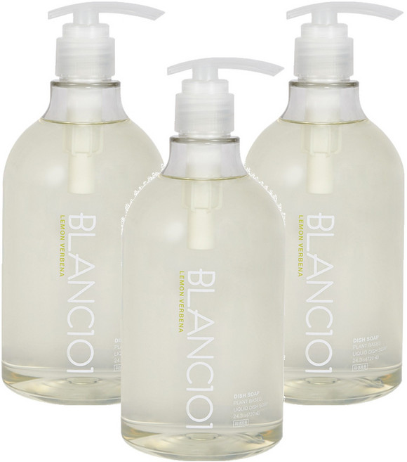 BLANC101 蔬果碗盤洗潔精 檸檬馬鞭草味, 720ml, 3瓶