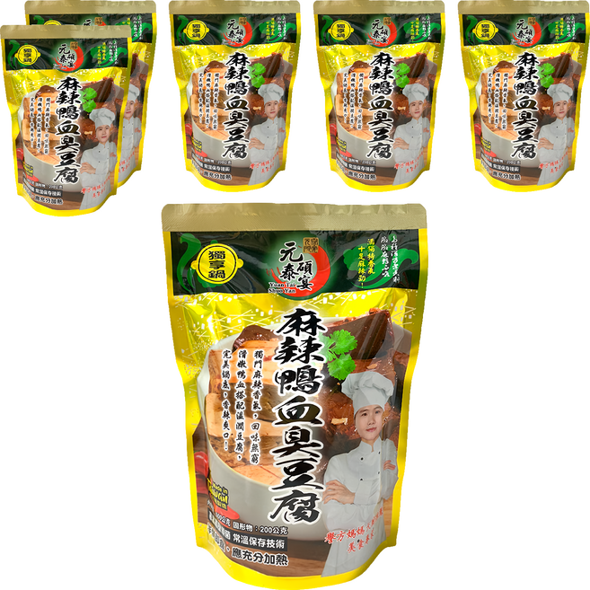 元泰碩宴 麻辣鴨血臭豆腐, 600g, 6包