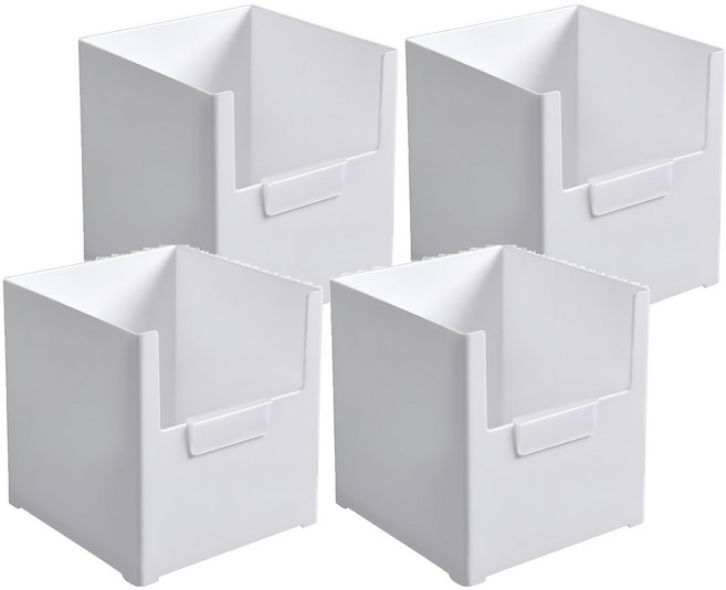 WORTH IT 渥思 日式多功能儲物盒 寬款 PP聚丙烯材質, 1 Tier, 白色