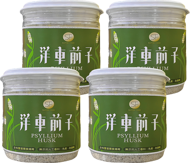 SUPER FOOD 洋車前子, 100g, 1入, 4罐