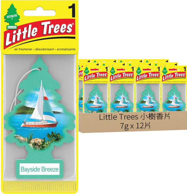 Little Trees 小樹香片 香氛卡, 海灣微風, 7g, 12片