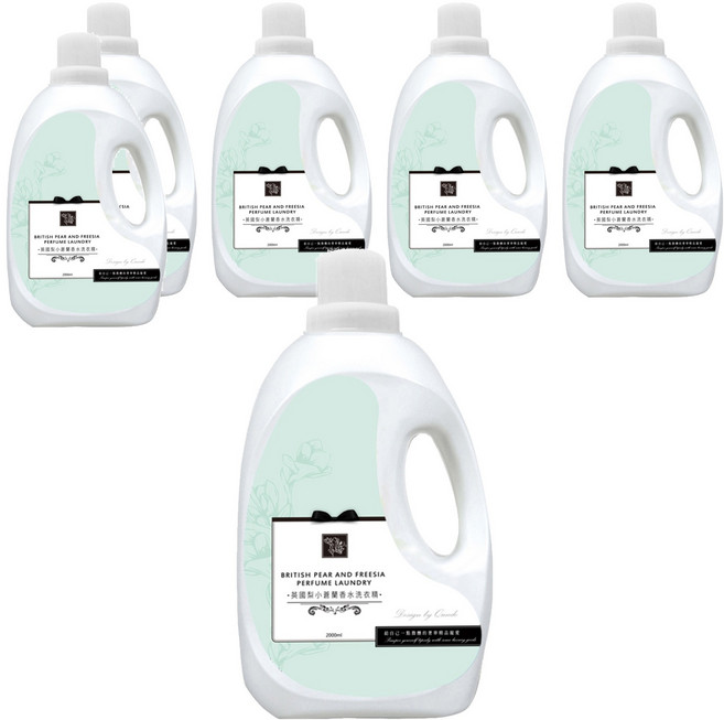 QUNDO 康朵 香水洗衣精 英國梨小蒼蘭, 2L, 1入, 6桶