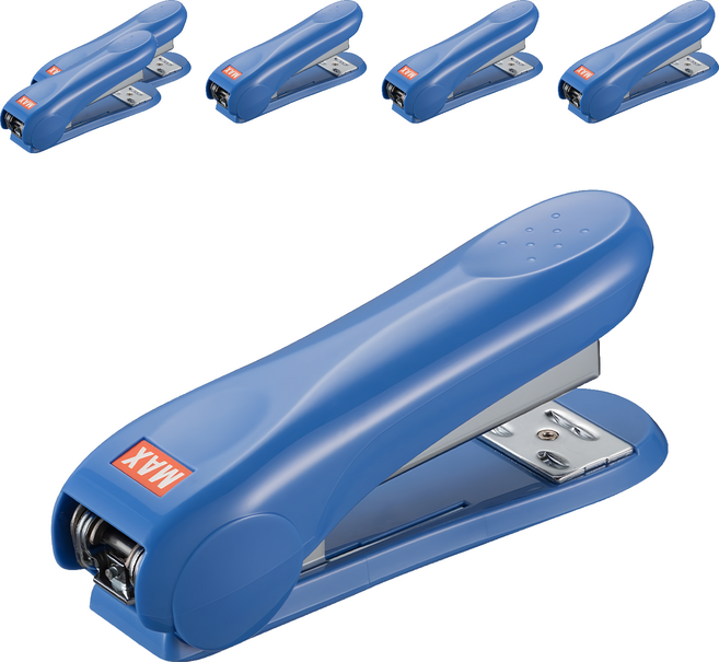 MAX 美克司 釘書機 帶除針器 HD-50R-BL, 藍色, 6個