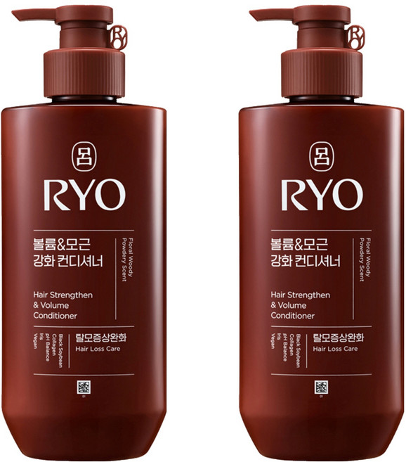 RYO 呂 韓方頭皮瞬效修護潤髮乳 豐盈蓬鬆, 480ml, 2件