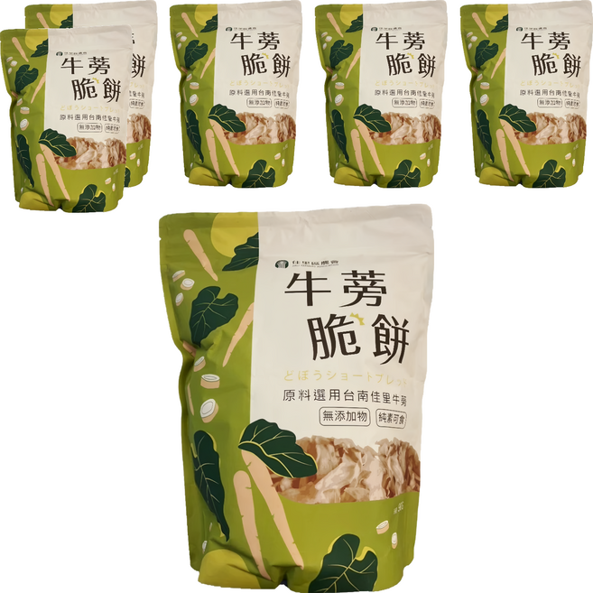 佳里區農會 牛蒡脆餅 原味, 80g, 6個