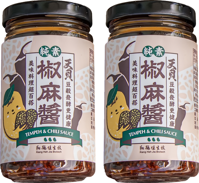 翔鶴佳生技 天貝椒麻醬 全素, 220g, 2入