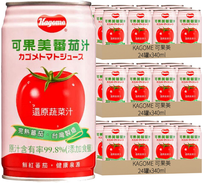 KAGOME 可果美 蕃茄汁, 340ml, 72罐