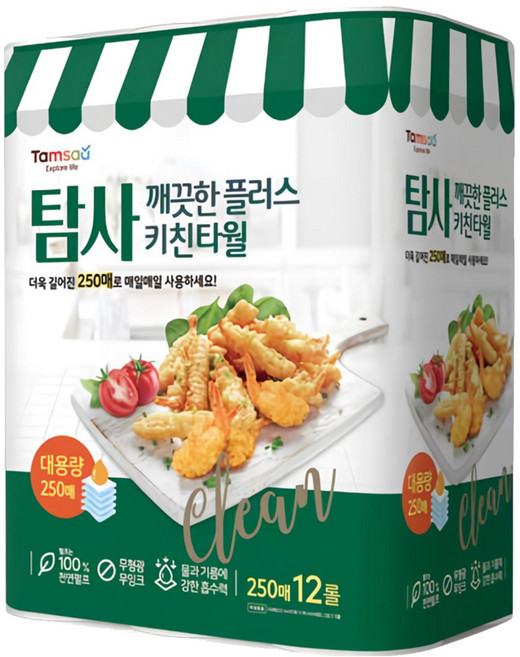 Tamsaa 捲筒式廚房紙巾, 12捲, 1袋