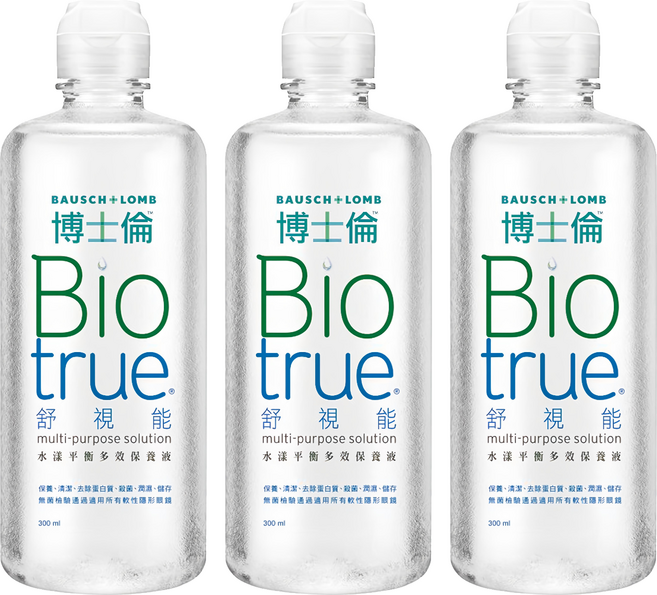 博士倫 舒視能 水漾平衡多效保養液, 300ml, 3瓶