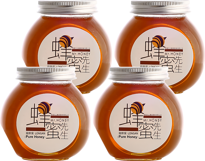 Mr.HONEY 蜂蜜先生 龍眼蜜, 240g, 4罐