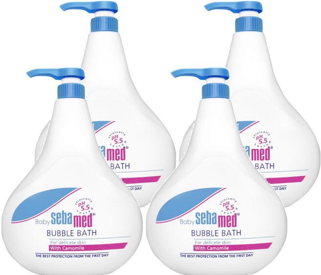 Baby sebamed 施巴 嬰兒泡澡沐浴露, 1L, 4瓶