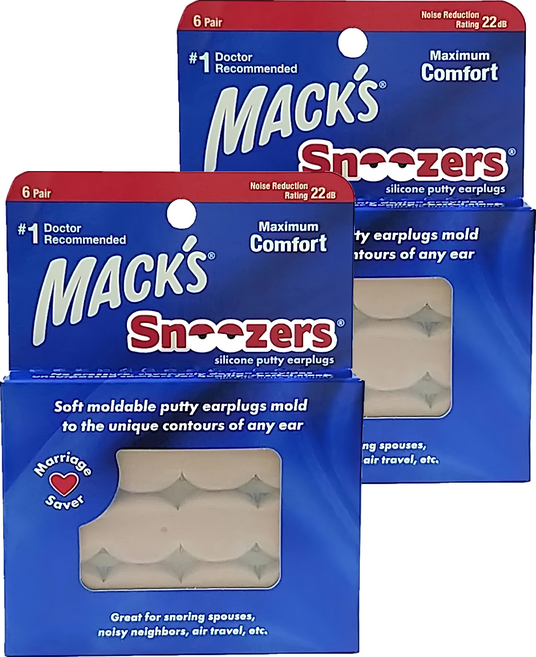 MACK'S 美國 成人矽膠耳塞 膚色, 6副, 2組