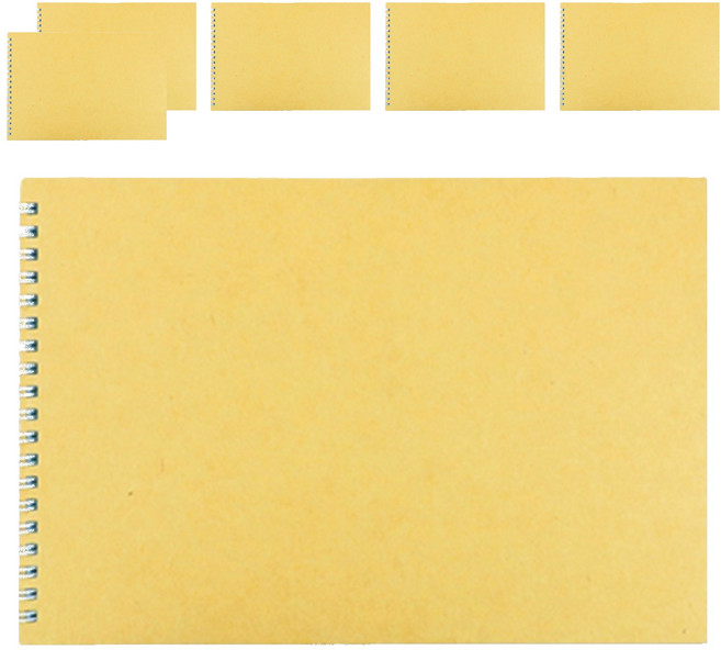 珠友文化 18K雙圈繪圖本 40張 NQ-63305-02 26 x 17.7 x 1cm, 6本, 牛皮