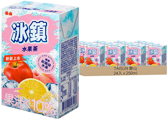 TAISUN 泰山 冰鎮水果茶, 250ml, 24入