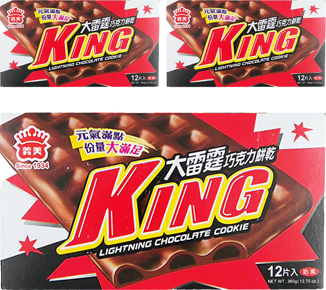 義美 大雷霆巧克力餅乾, 30g, 36包