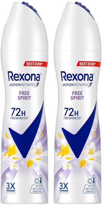 Rexona 蕊娜 制汗爽身噴霧 自由舒暢, 135ml, 2瓶
