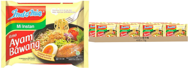 Indomie 營多麵 Ayam Bawang 香蔥雞風味湯麵 75g, 40包