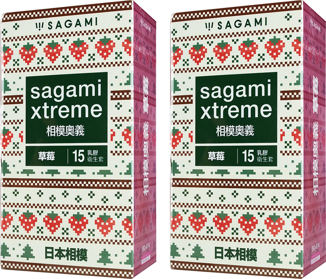 SAGAMI 相模 相模奧義 闊度52mm 長度190mm 草莓, 2盒, 15入