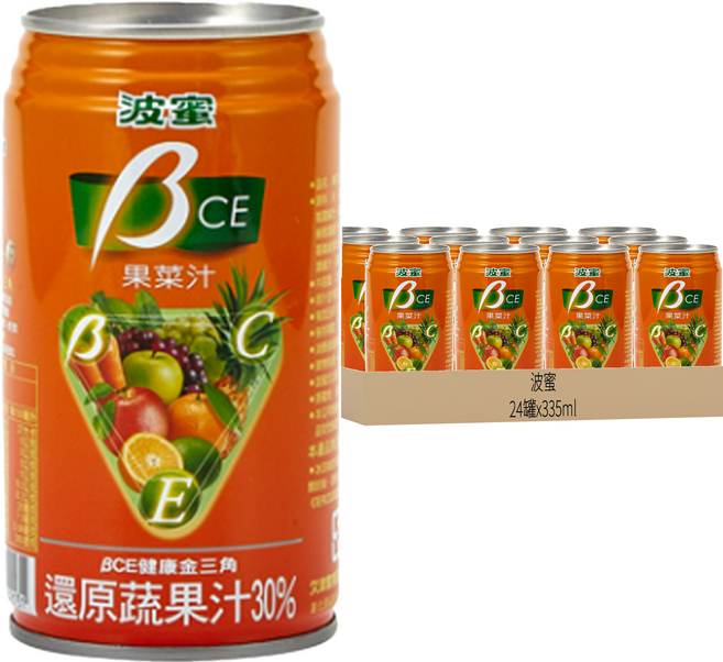 波蜜 果菜汁 BCE, 335ml, 24罐