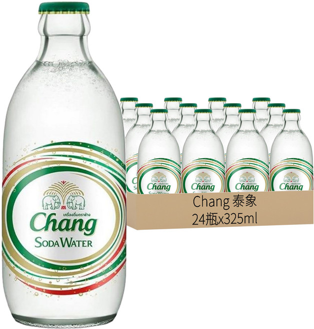 Chang 泰象 氣泡水, 325ml, 24瓶