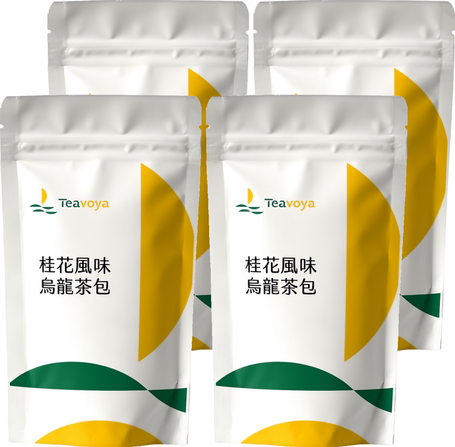Teavoya 嘉柏茶業 桂花風味烏龍茶包, 3g, 20包, 4袋