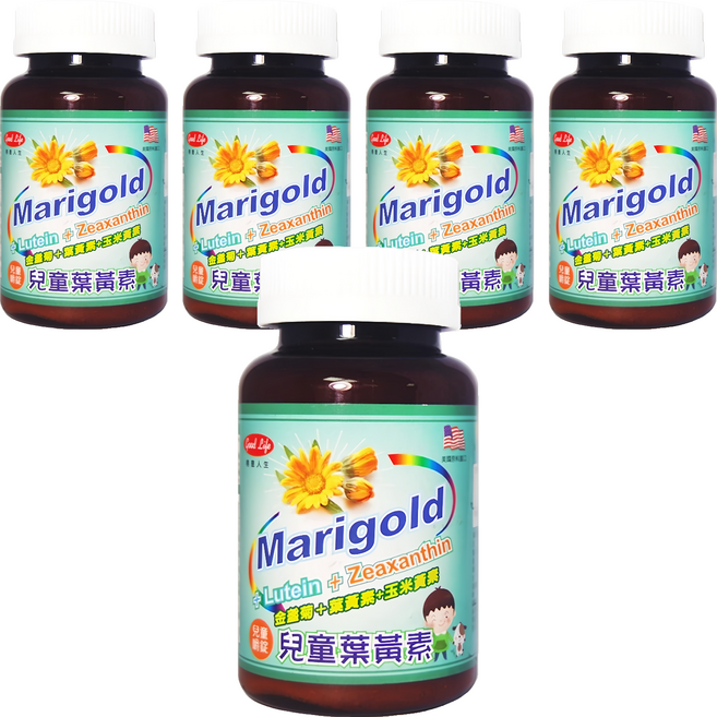 good Life 得意人生 兒童葉黃素嚼錠, 90顆, 5罐