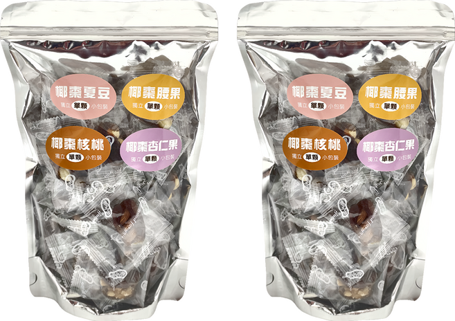 品鮮生活 椰棗綜合堅果 半斤裝, 300g, 2包